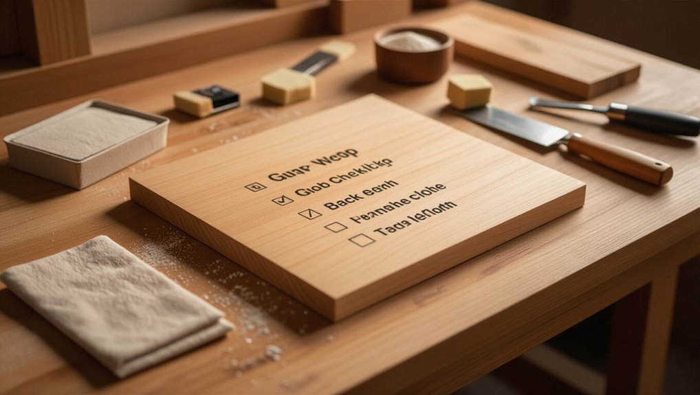 smooth painted wood finish