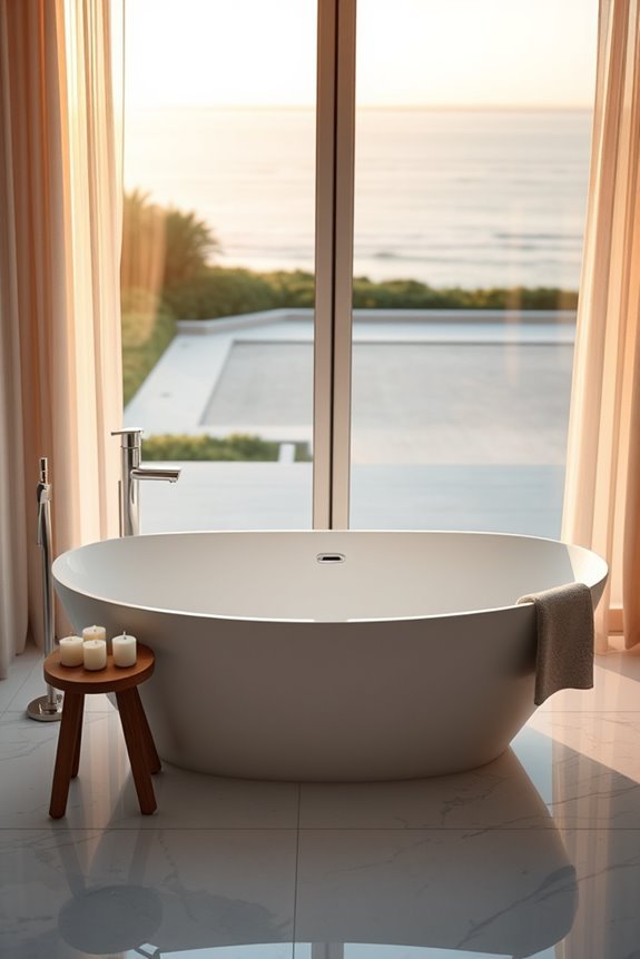 soaking in scenic luxury