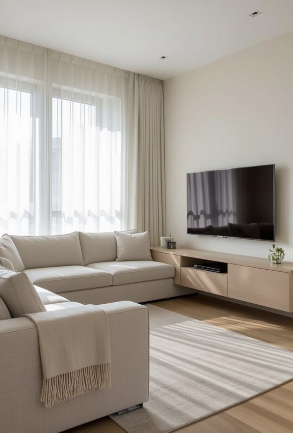 sofa storage maximizes bedroom space