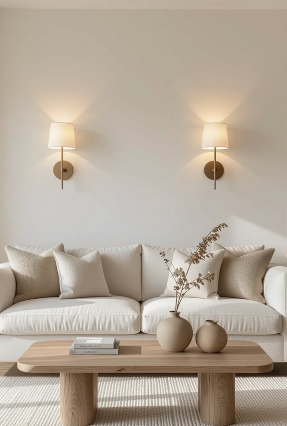 soft ambient wall sconce lighting