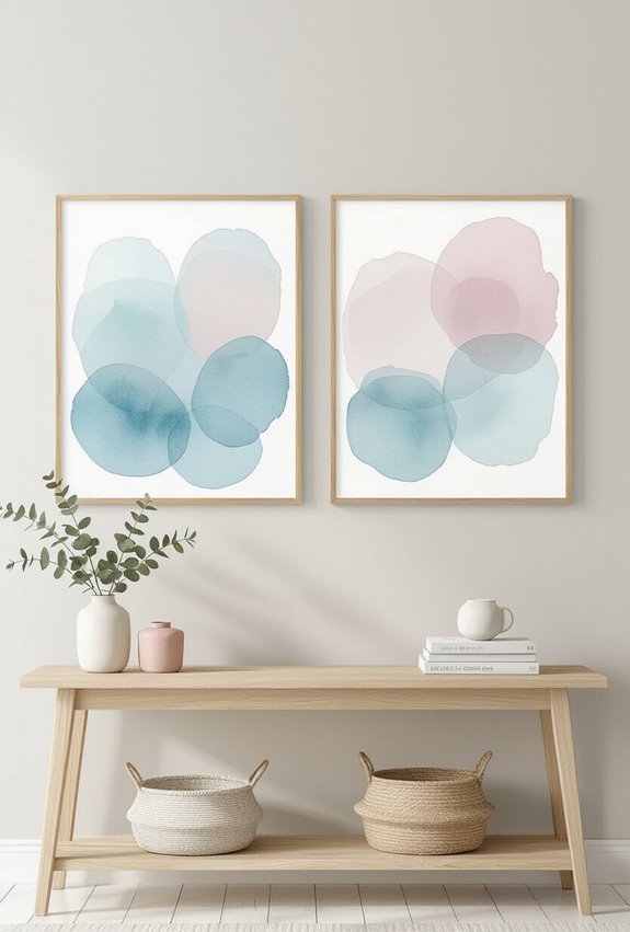 soft blended watercolor tranquility