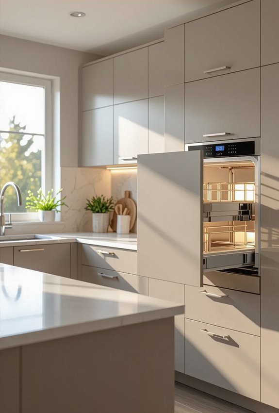 soft close cabinets reduce noise