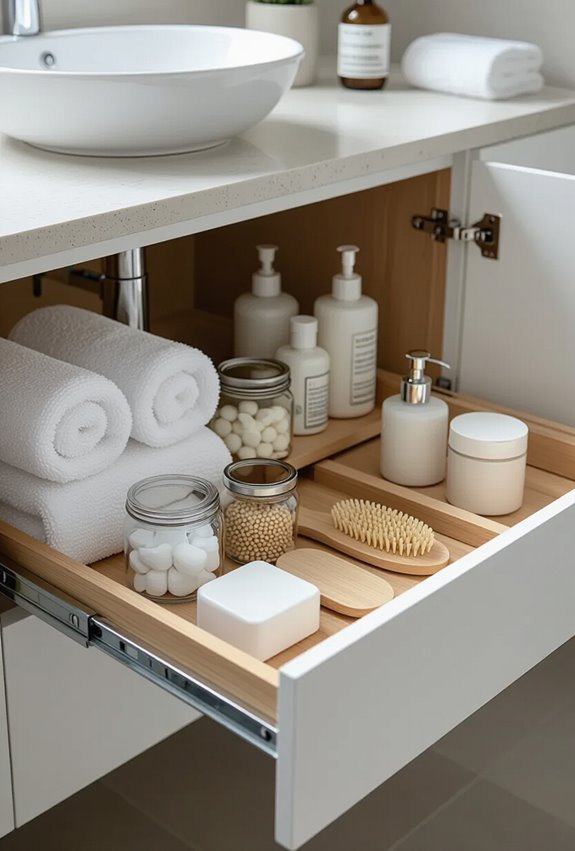 soft close under sink pullouts
