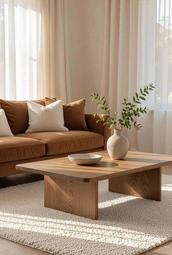 soft cozy brown and cream ambiance