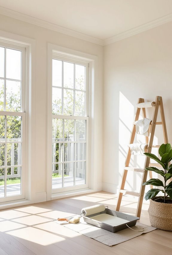 soft cream ceilings warm interiors