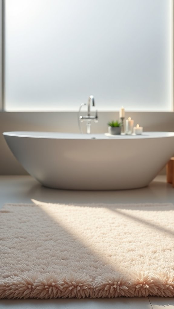 soft decorative bath mats