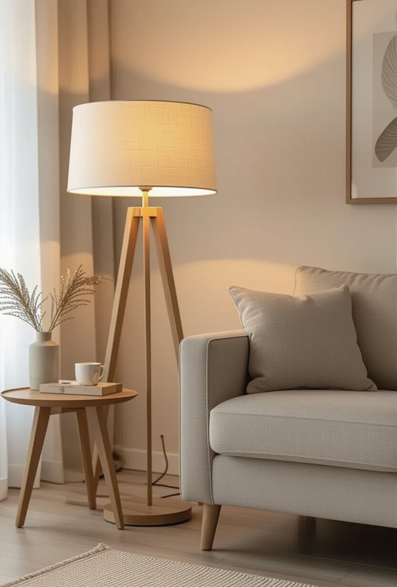 soft diffusing fabric lampshades