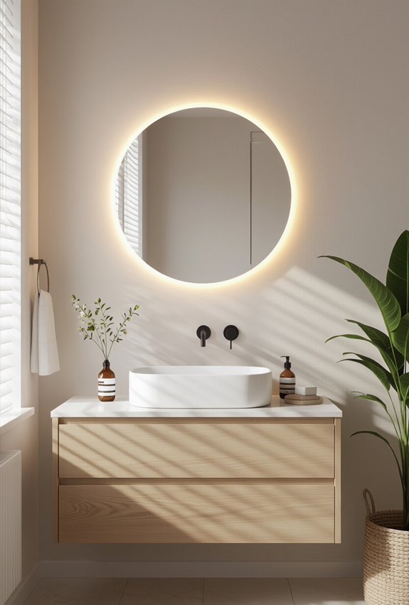 soft edged minimal backlit glow