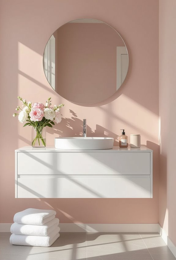 soft feminine blush warmth