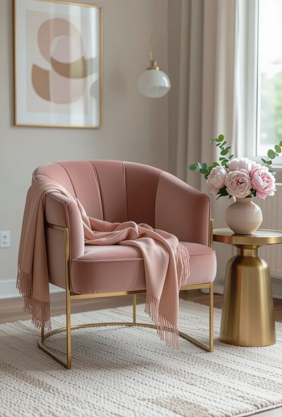 soft glam gold blush pairing