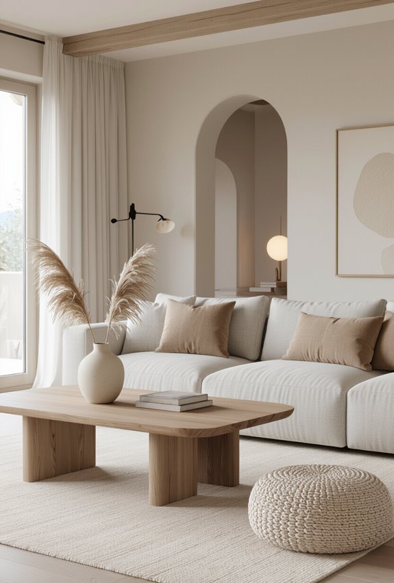 soft layered neutral tones