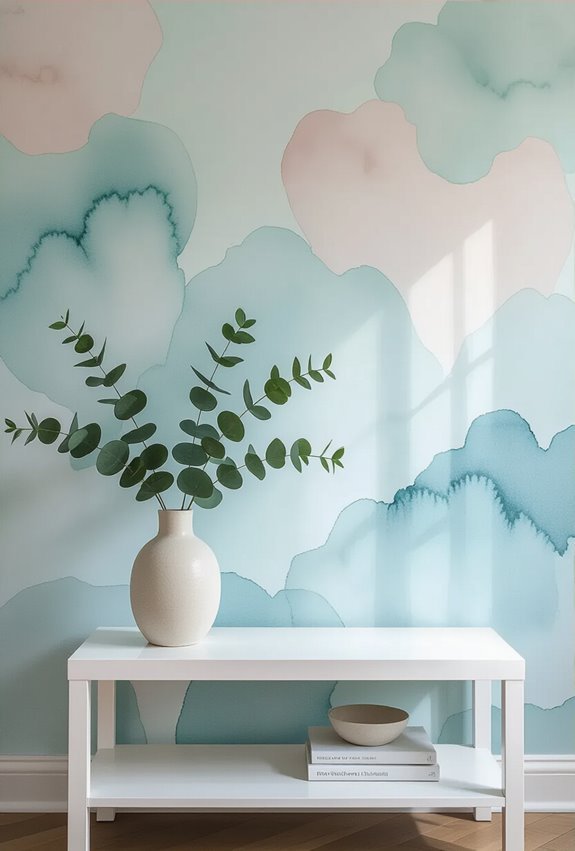 soft layered watercolor gradients