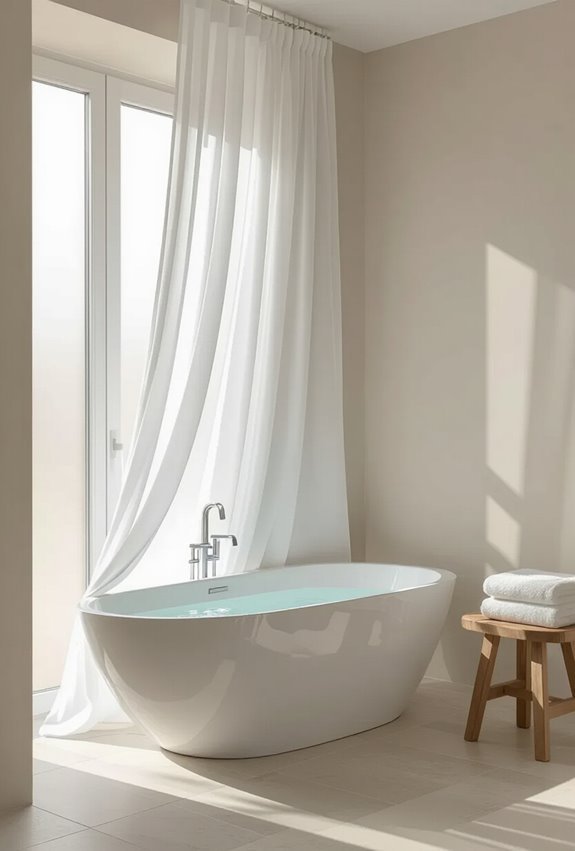 soft linen drapes for serenity