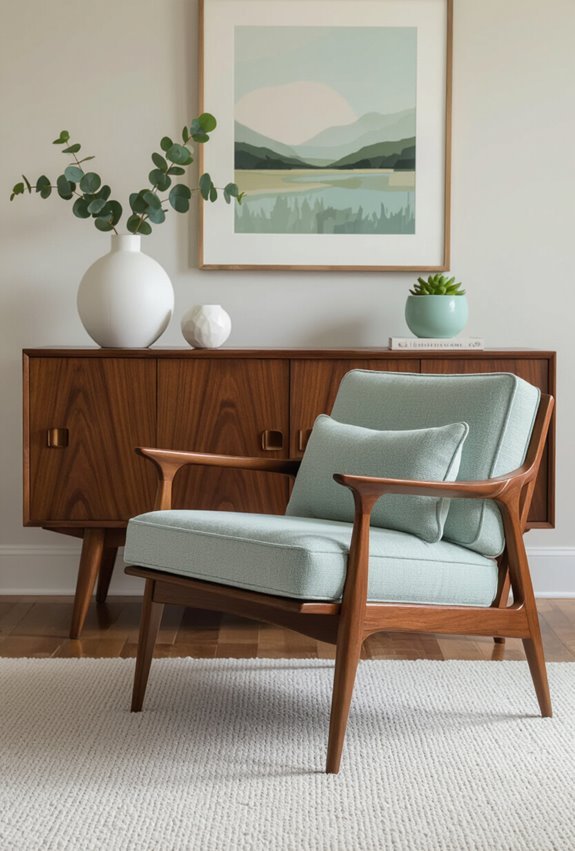 soft mint white walnut