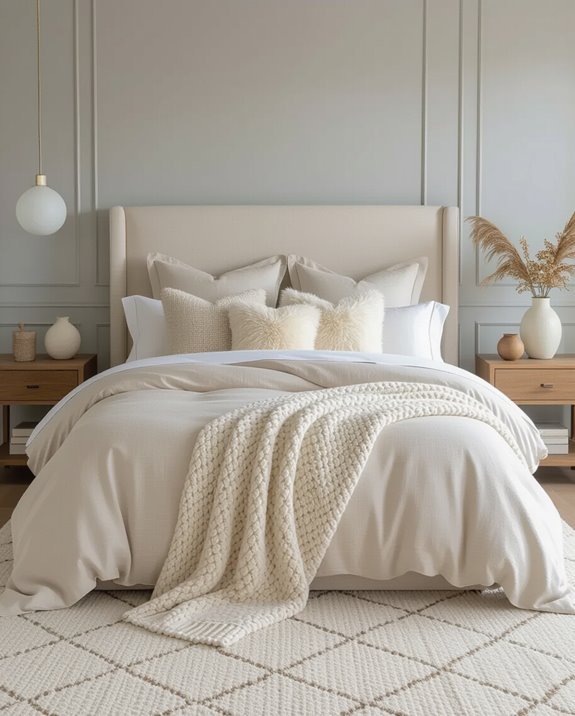 soft natural fabric layering