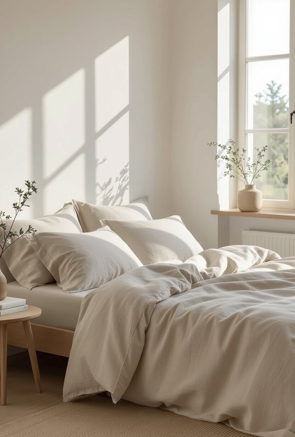 soft neutral linen layers