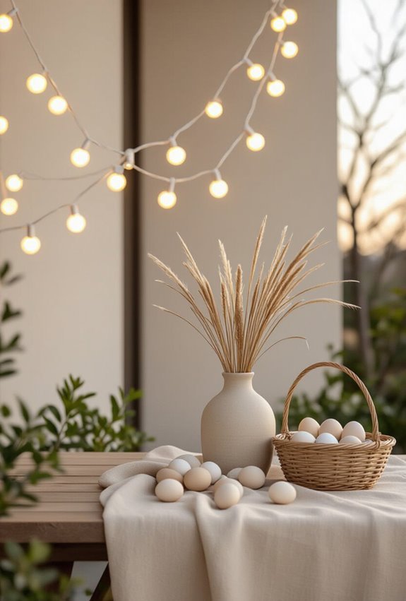 soft neutral outdoor lighting