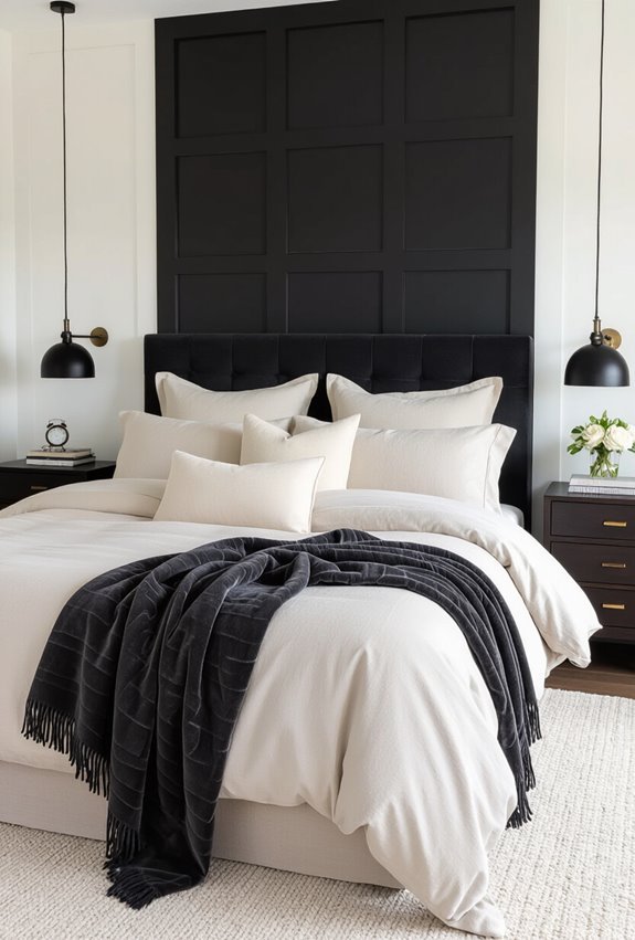 soft neutrals dark contrast
