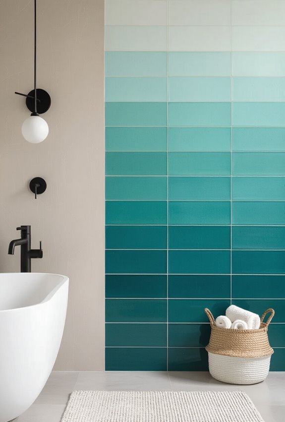 soft ombre gradient tile