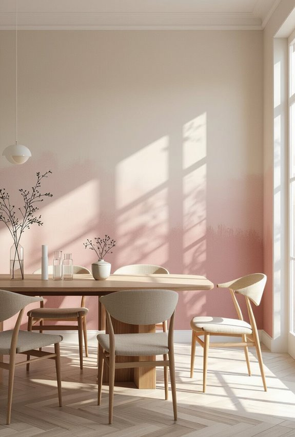 soft ombre gradient walls