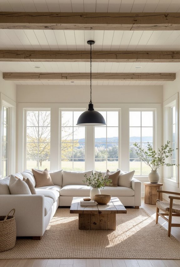 soft painted reclaimed planks