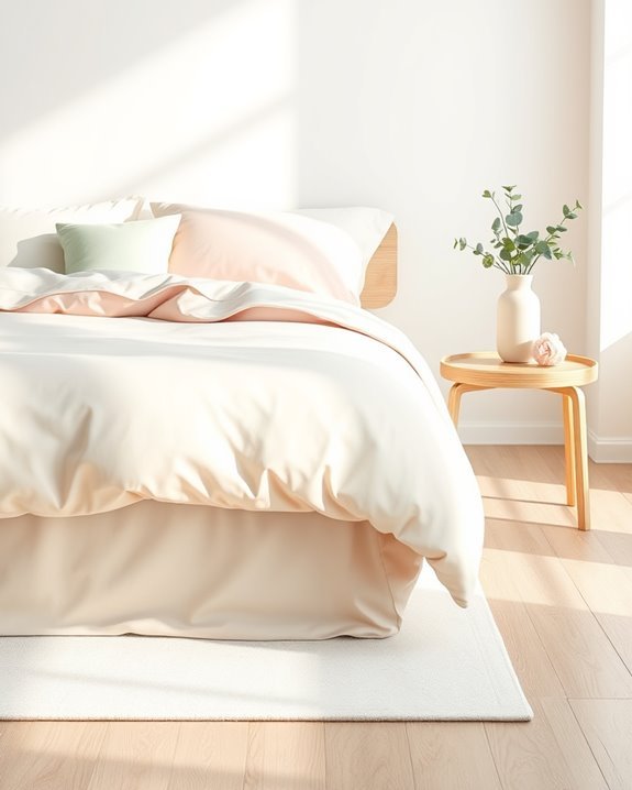 soft pastel bedroom accents