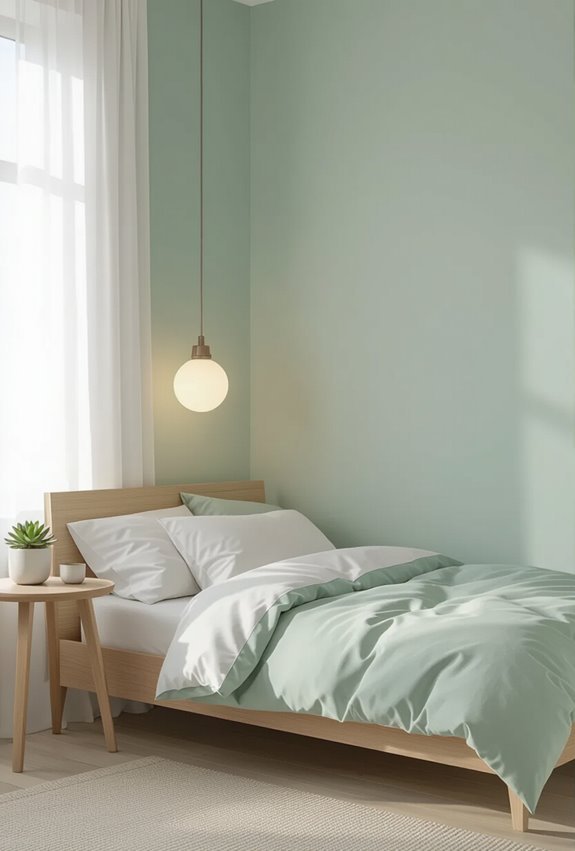 soft pastel calming bedroom retreat