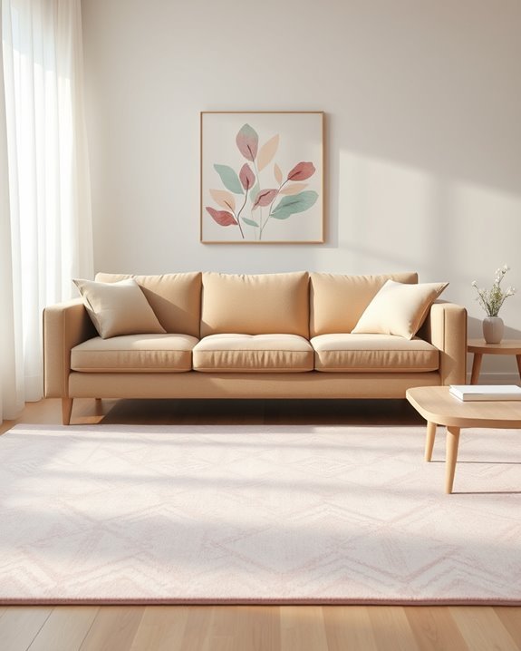 soft pastel calming decor