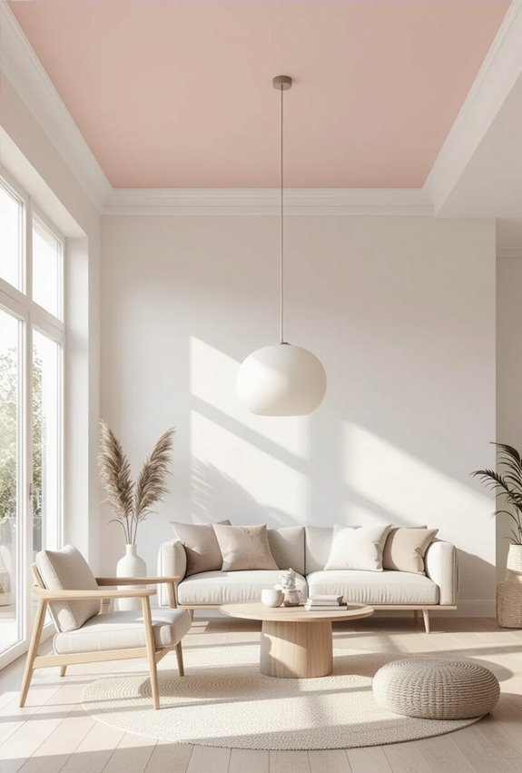 soft pastel ceiling refreshment