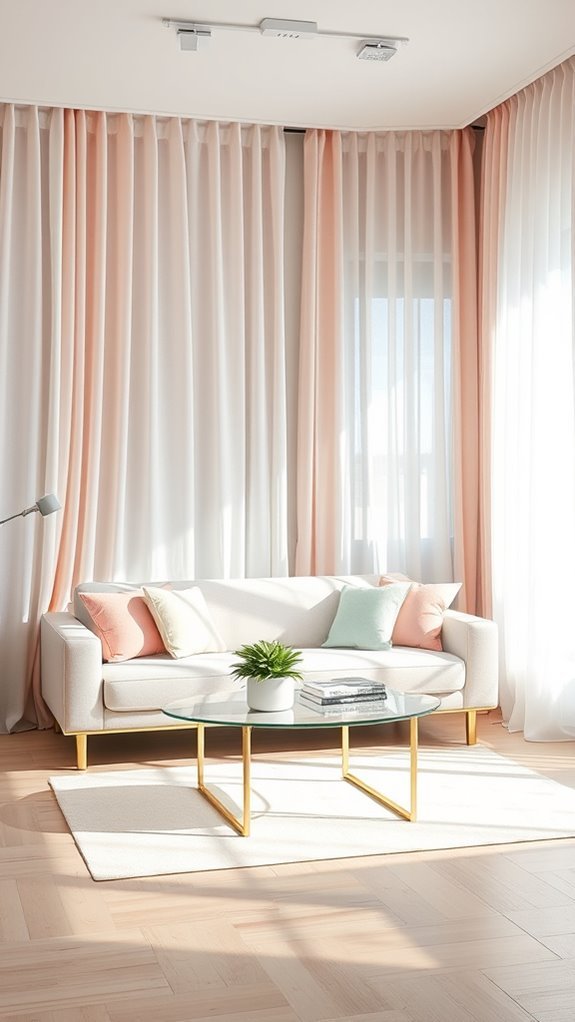 soft pastel curtain options