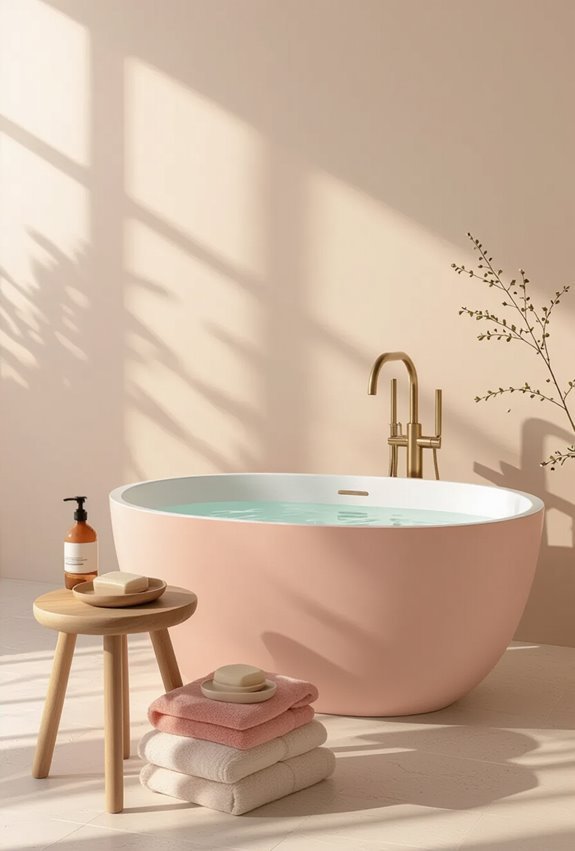 soft peach blush modern warmth