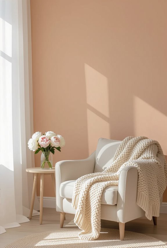 soft peach feminine warmth