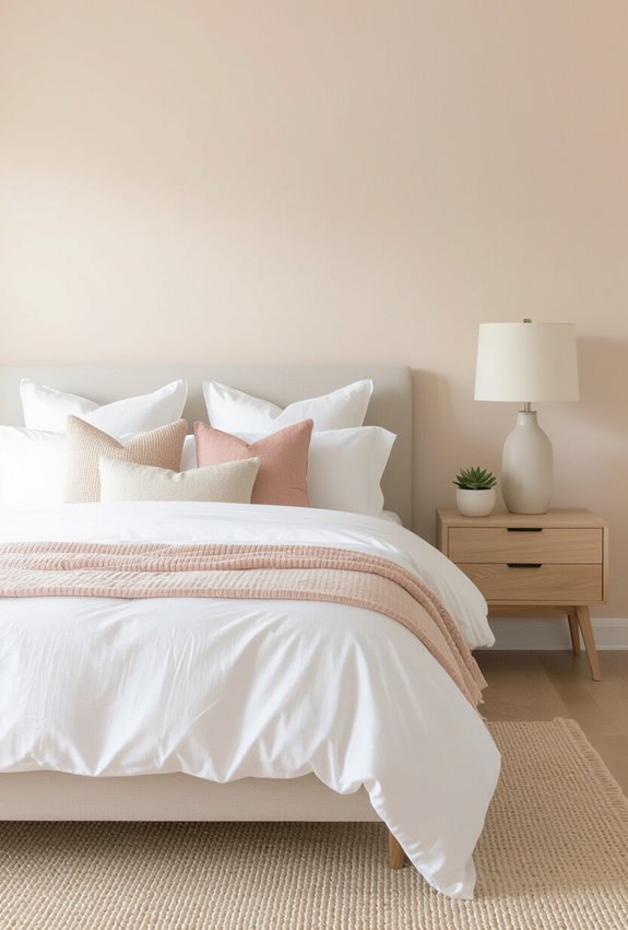 soft peach for cozy warmth