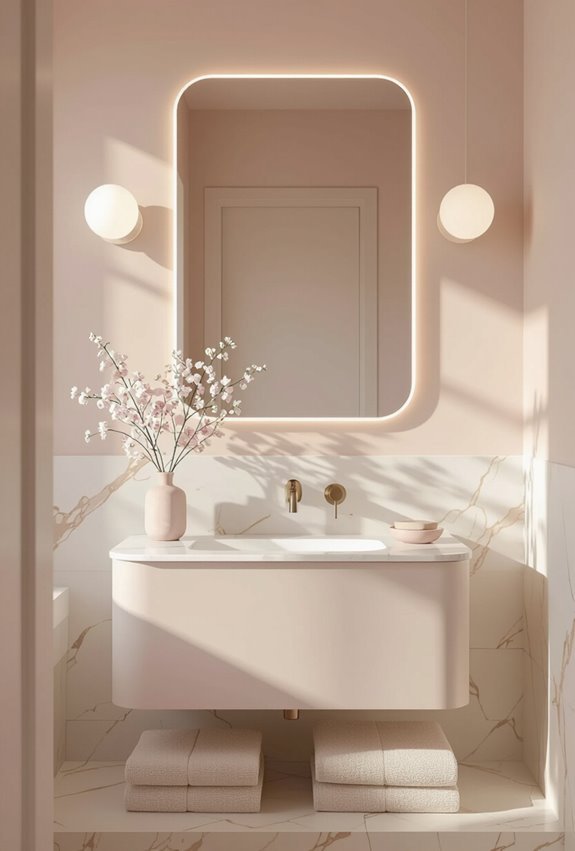 soft pink beige warmth