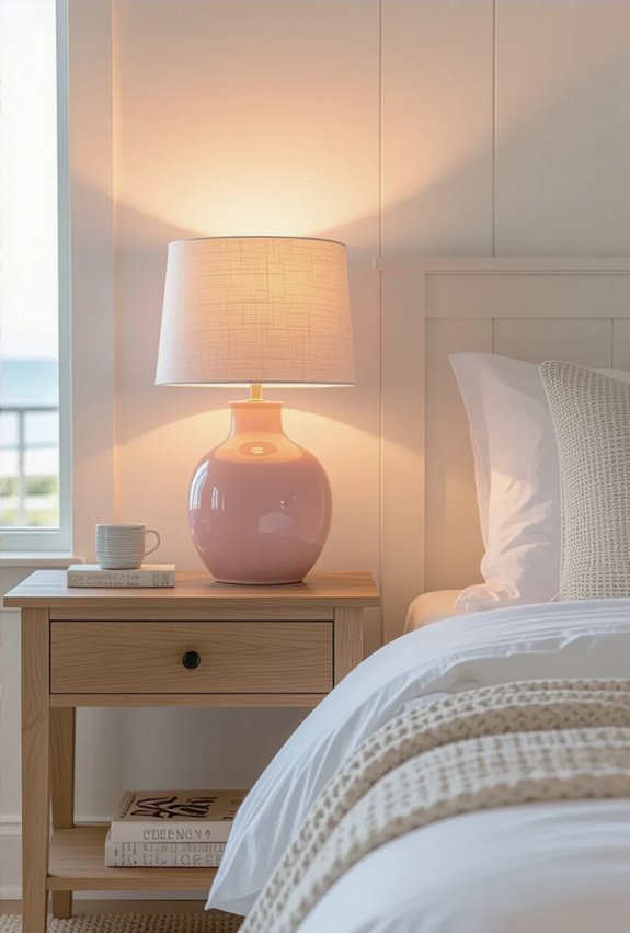 soft pink rattan glow