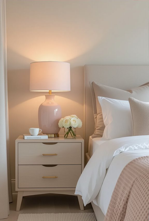 soft pink vintage accent