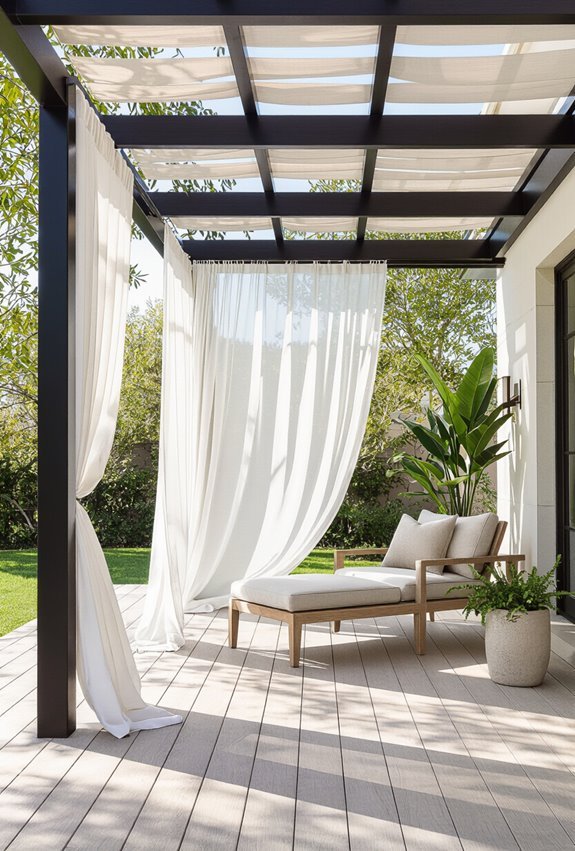 soft private shaded deck retreat