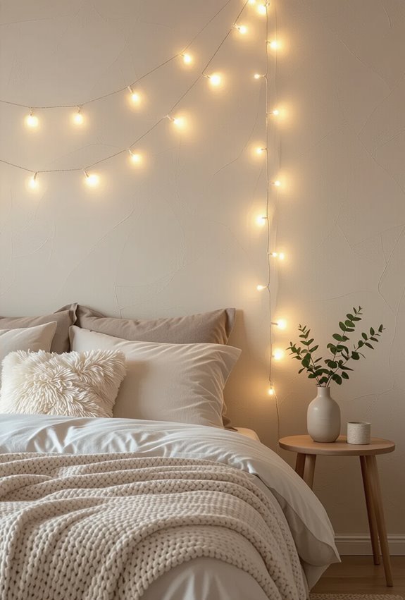 soft romantic string lights