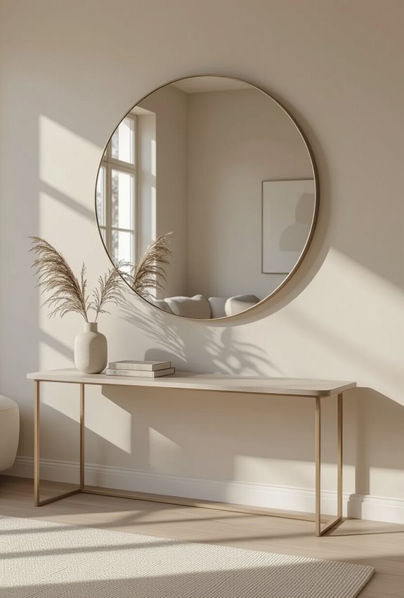soft rounded mirror reflections
