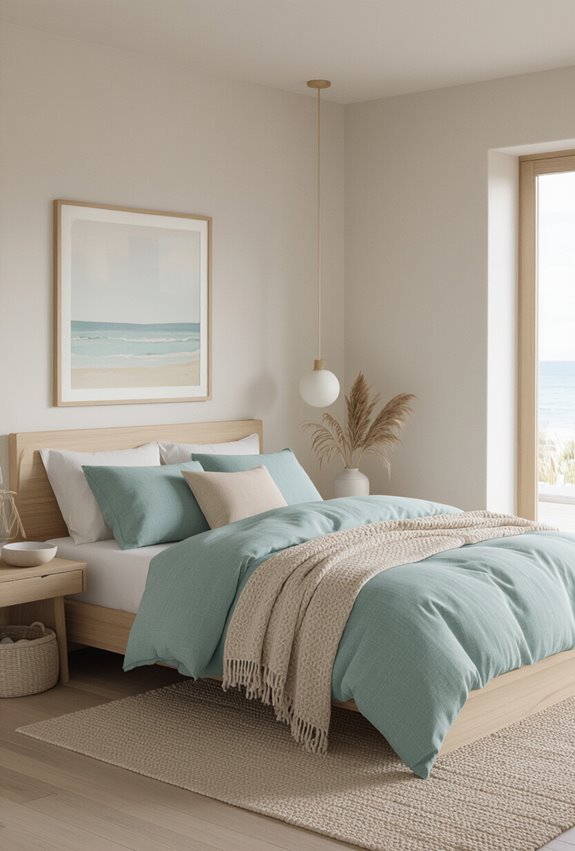 soft seafoam and sand