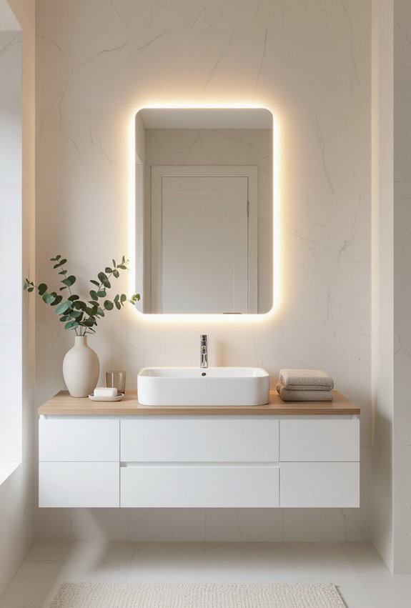soft shadowless led vanity
