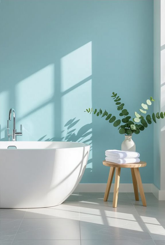 soft sky inspired calming blue