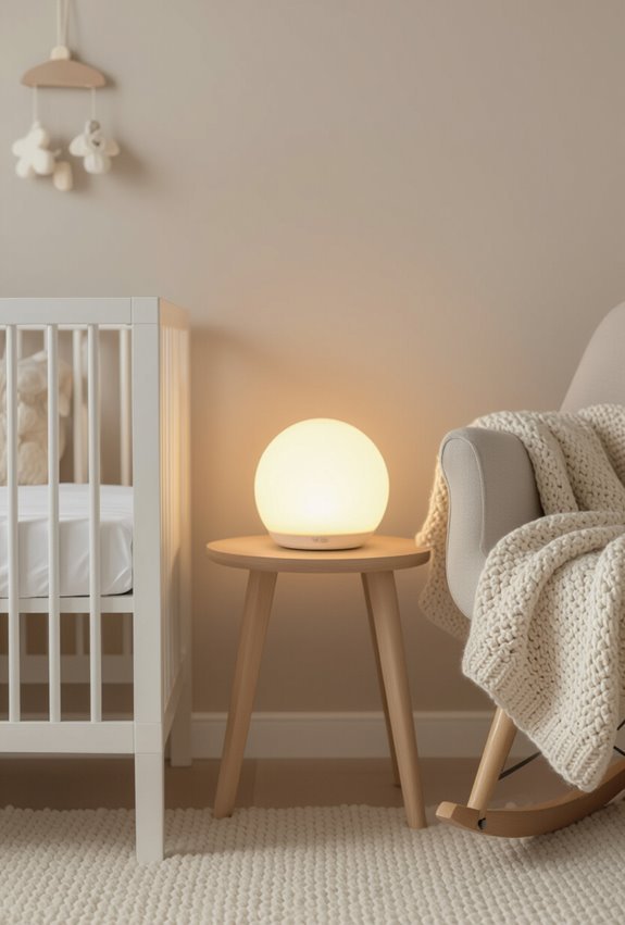 soft star projection nightlight glow