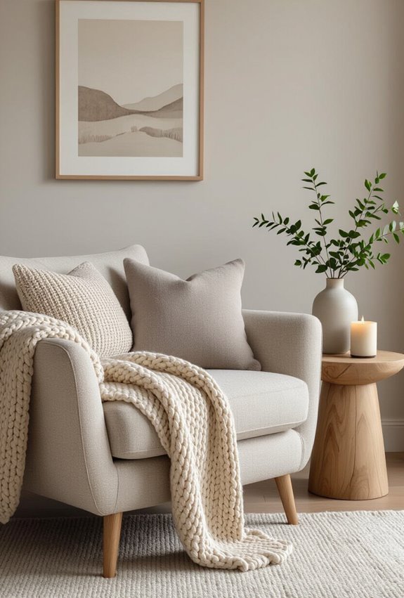 soft textile cozy seating retreat