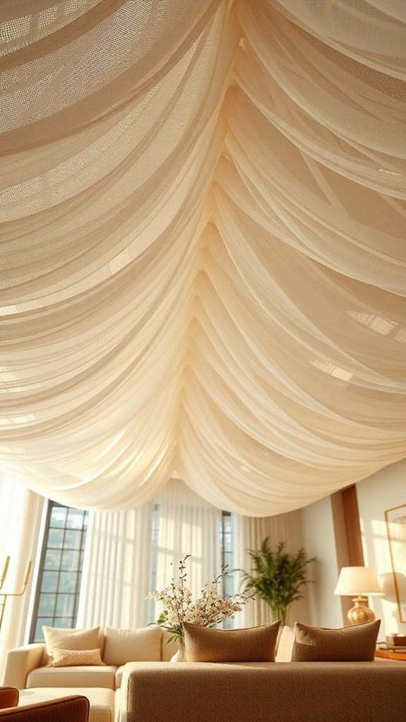 soft textured ceiling fabrics