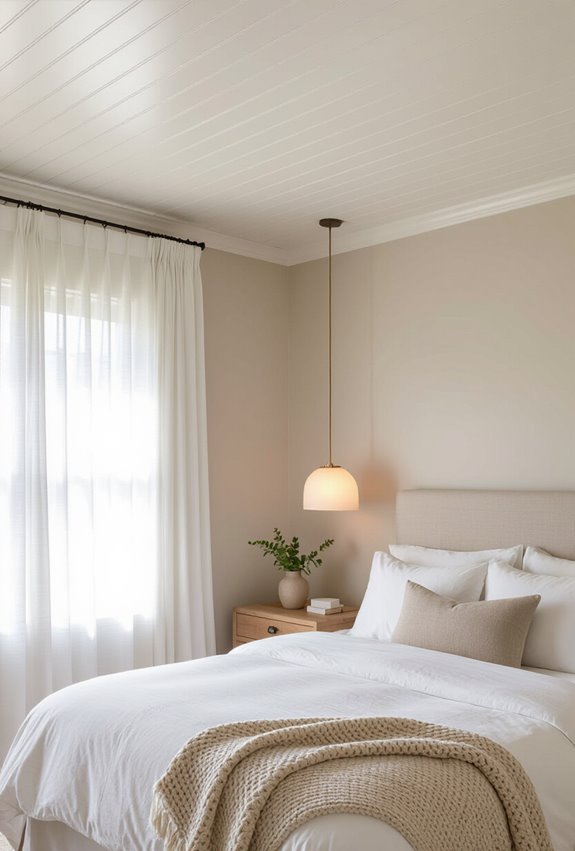 soft textured ceiling treatment