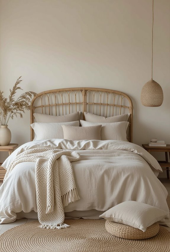 soft textured neutral linen layers