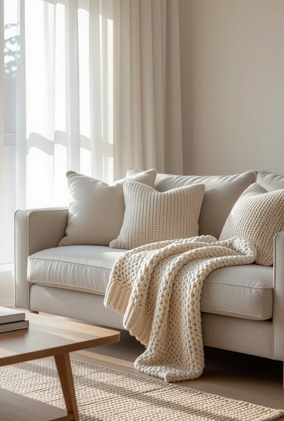 soft textured seasonal throws