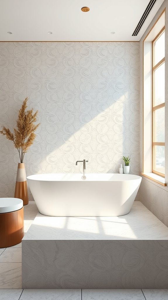 soft textured tile aesthetics