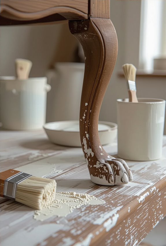 soft vintage chalk finish